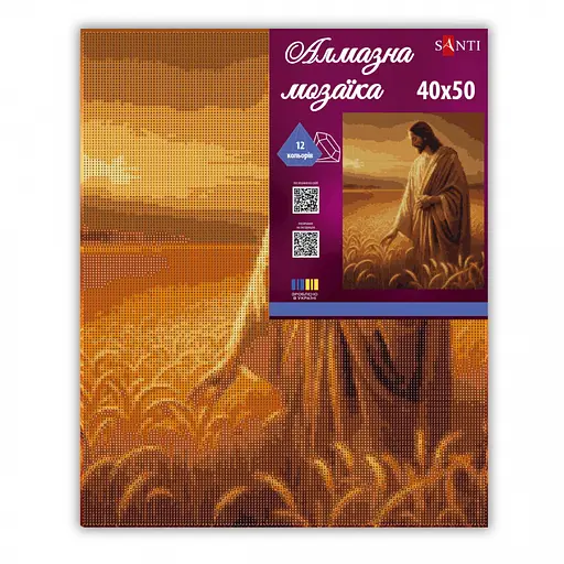Алмазна мозаїка Santi Жнива віри 40х50 см на підрамнику (956061) - фото 2
