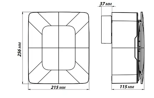 Відцентровий вентилятор витяжний Vents Фантом Прес Т - фото 2