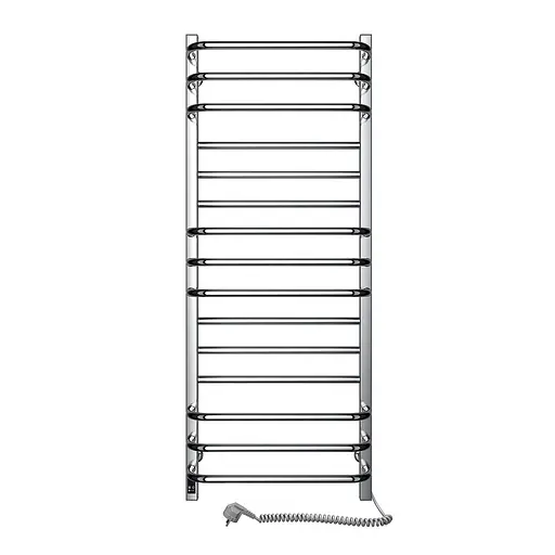 Электрический полотенцесушитель Navin Грандис 480x1200 Sensor правая с таймером полированная 10-043153-5010, Хром, Правое, Электронный - фото 1