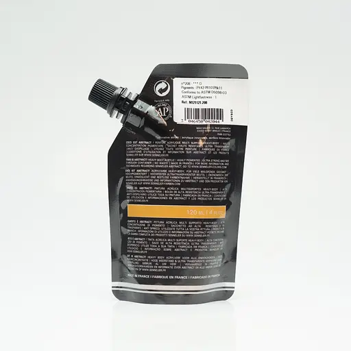 Акриловая краска Sennelier Abstract, 120 мл, Сиена натуральная (Raw Sienna) - фото 3