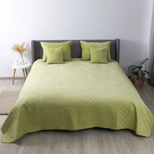 Покрывало ТЕП Velour салатовое ромб прямой 240 x 260 см (4-00518_21935) - фото 6