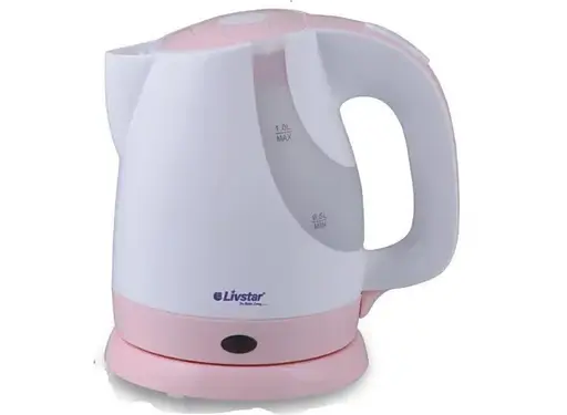 Дорожній похідний електричний чайник для подорожей Livstar LSU-1140 електрочайник в дорогу рожевий - фото 1