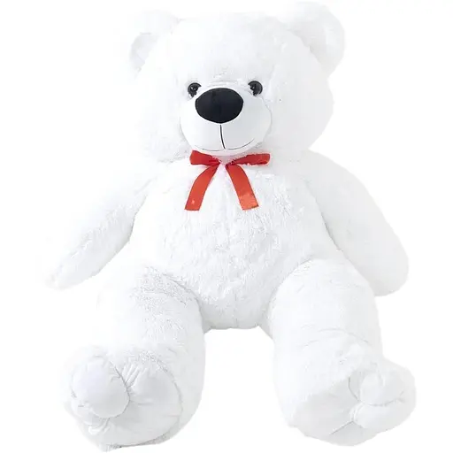 Мягкая игрушка Медвежонок Томик 160 см Белый - фото 1