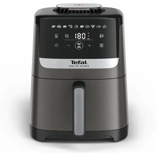 Мультипечь Tefal Easy Fry Silence 1670Вт 5л сенсорное управление 10 программ пластик темно серый-черный