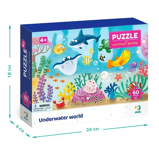 Дитячий пазл Підводний світ 300378, 60 деталей - фото 4