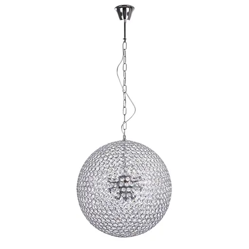 Люстра подвесная Brille хрустальный шар E14 40W CH (BR-01386S/9)