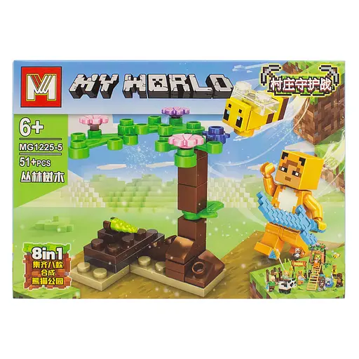 Конструктор Майнкрафт, 47-52 деталі, 15x11x3 см, (В асортименті)