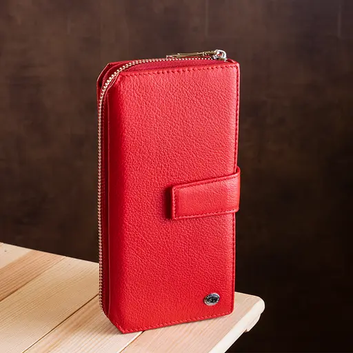 Жіночий шкіряний гаманець (SТ228) ST Leather 10.5х20х3.5 см acs0015528 - фото 6