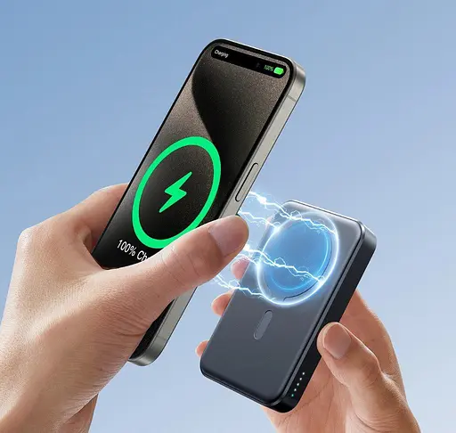 Повербанк Powerbank Joyroom Magnetic Wireless JRW020 10000mAh PD20W MagSafe 15W Back - фото 8