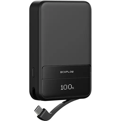 Павербанк EcoFlow RAPID Magnetic Black 10 000 mAh / 65 Вт (EF-RAPID10000-EU) - фото 1