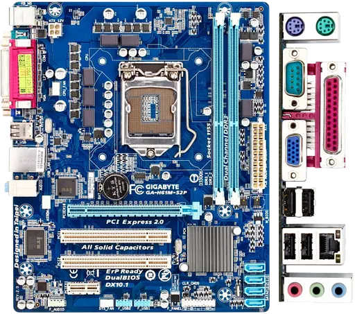 Материнская плата Gigabyte GA-H61M-S2P LGA 1155 (GA-H61M-S2P) Б/У - фото 2