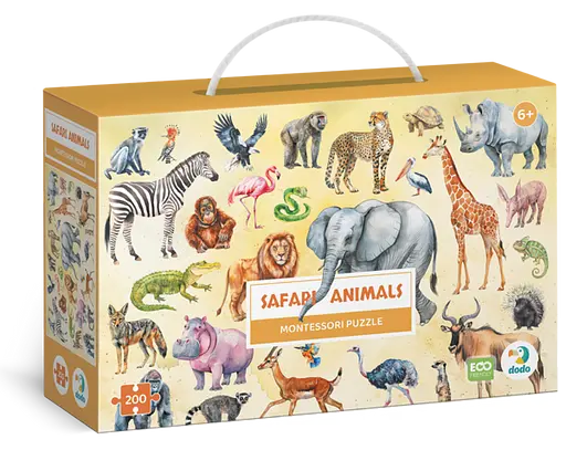 Монтессорі пазл Dodo Тварини Сафарі, 200 елементів (300628)
