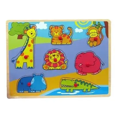 Игрушка для развития деревянный вкладыш Джунгли IE118