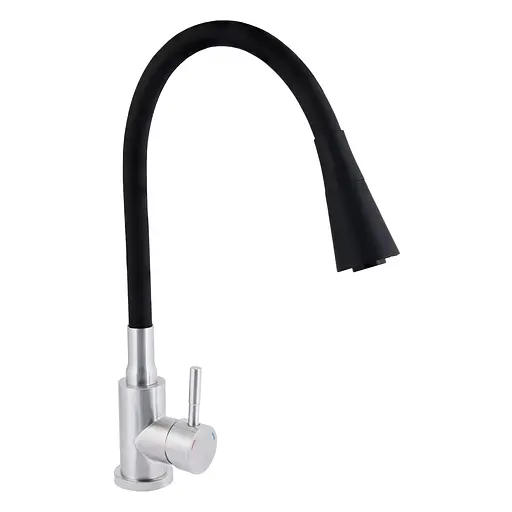 Смеситель для кухни Lidz Aria 015F31 с гибким изливом (k35) LDARI015F31BNK31872 BNK Нержавеющая сталь - фото 1