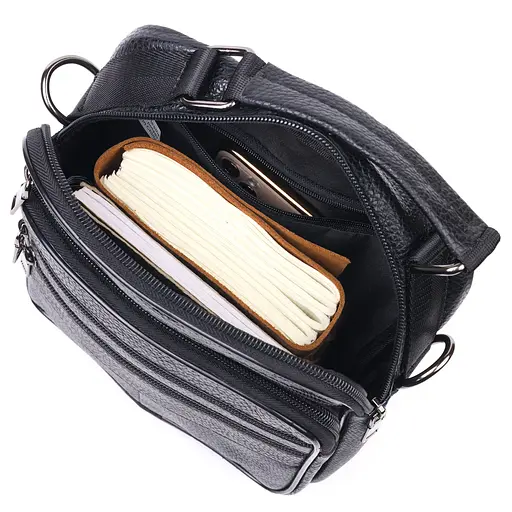 Шкіряна чоловіча сумка Vintage 20х24х5 см sum0023559 - фото 5