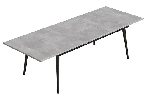 Стіл журнальний трансформер Dandi Small Ferrum-decor 45x120(160)x70 Чорний метал ДСП Бетон 16 мм (FRD-106793) - фото 4