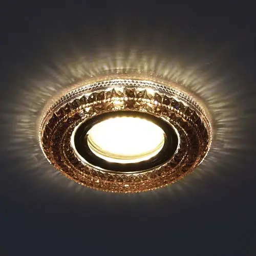 Встраиваемый светильник Feron CD877 под лампу с подсветкой чайный - фото 2