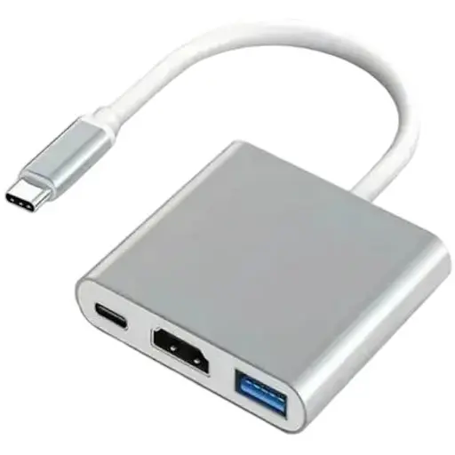 Адаптер перехідник розгалужувач Юсб хаб Type-C 3.1 на HDMI 4K 4в1 USB-концентратор для ноутбука macbook