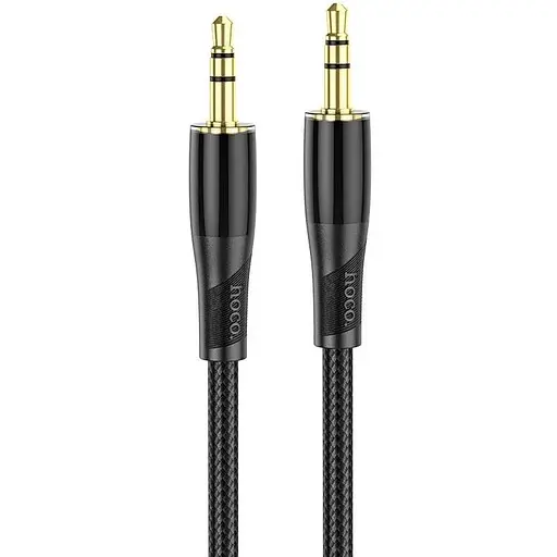 Кабель Hoco UPA25 Transparent Discovery Edition AUX audio cable 1 м чорний - фото 2