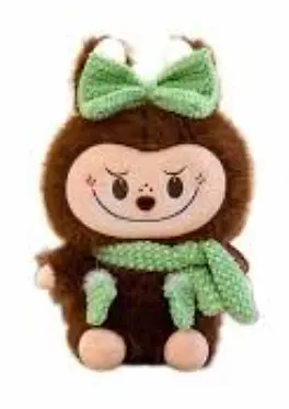 Детский набор Игрушка плед Лабуба с бантиком мягкая игрушка с пледом для детей - фото 1