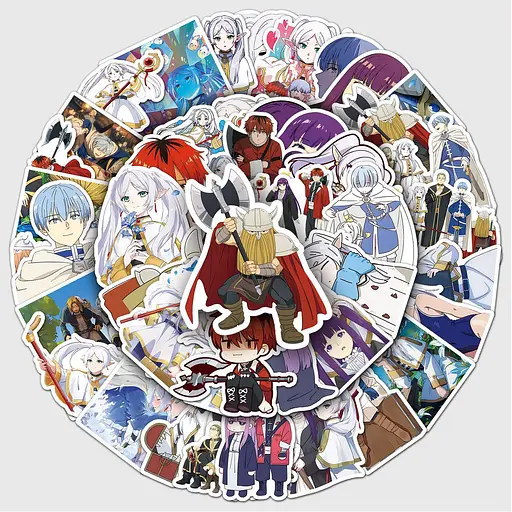 Стікерпак Фрирен Набір наклейок GeekLand Frieren 50 штук - фото 2