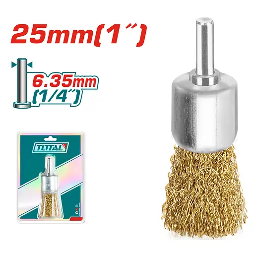 Щітка-крацовка Total TAC37011 зі шпилькою 25 мм