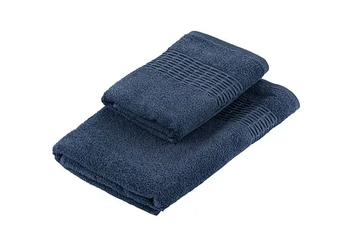 Набор полотенец махровых Ardesto Lotus 50х90 см 70х140 см 2 шт. 100% хлопок синий (ART2357NA)  - фото 2