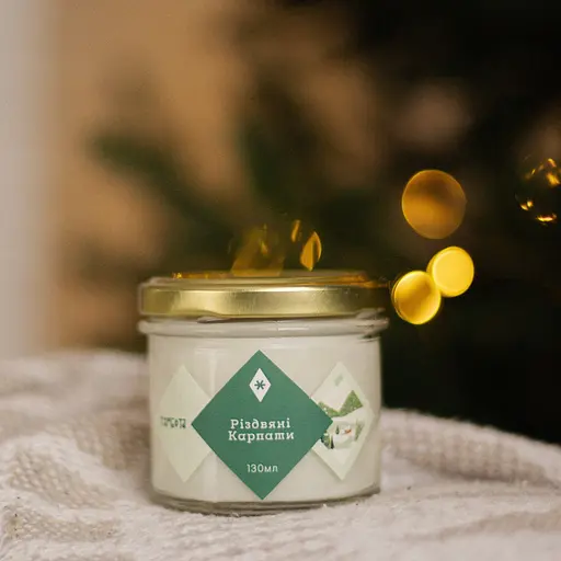 Різдвяні Карпати 130мл 90гр Соєвий віск 15 годин - фото 3