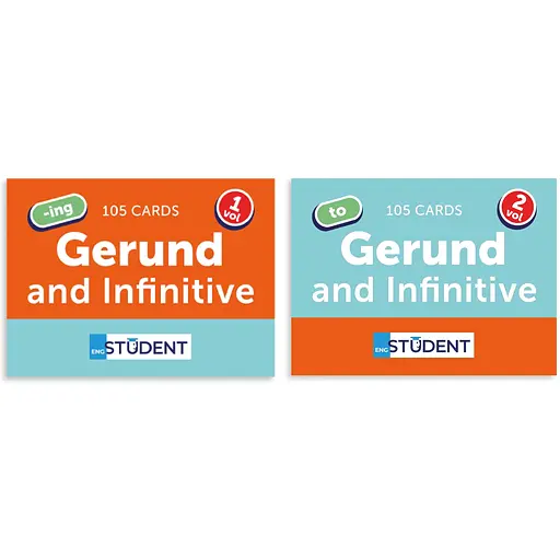 Картки для вивчення англійської English Student Gerund 1 & Gerund 2 - фото 1