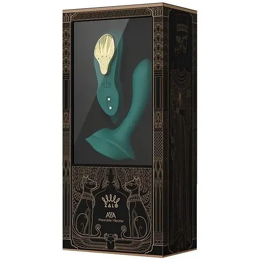 Смарт-вибратор в трусики Zalo AYA Turquoise Green насадка и пульт ДУ - фото 9