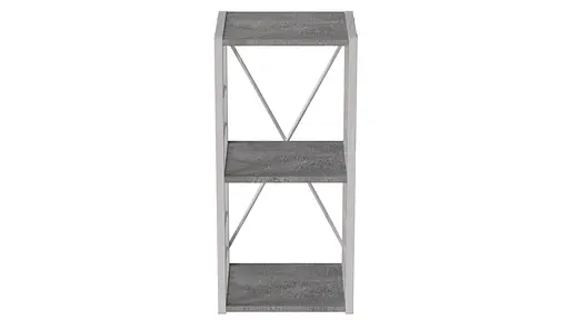 Етажерка 3/34 Ferrum-decor Серії Коннект 73x34x28 чорний ДСП Бетон 16мм (FRD-104291) - фото 6