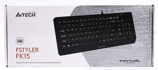 Клавіатура A4Tech Fstyler FK15 USB Black (FK15 (Black)) - фото 7