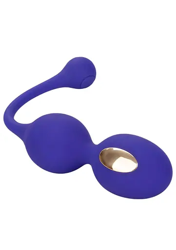 Вагінальні кульки CalExotics E-stim Dual Kegel Exerciser, 19.7 см, фіолетовий - фото 6