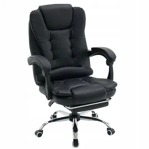 Офисное кресло с подставкой для ног Hanert Ergo Black - фото 3