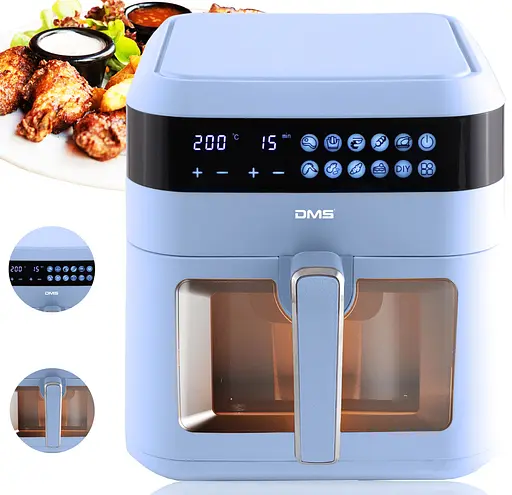 Аэрофритюрница мультипечь DMS HFG-7B XXL Blue 1600 Вт - фото 4