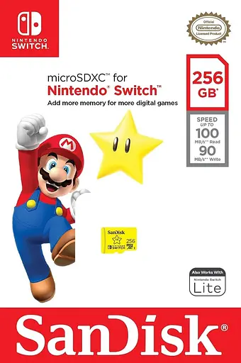 Карта памяти SanDisk microSDXC 256 GB A1 UHS-I Ultra для Nintendo Switch (SDSQXAO-256G-GNCZN) [95516] - фото 2