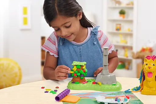 Набор для творчества Hasbro Play-Doh с массой для лепки Лев и друзья (F7221) - фото 7