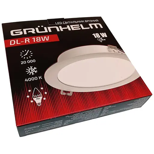 Світильник LED Grunhelm DL-R 18W 170х29.5 мм (149259) - фото 3