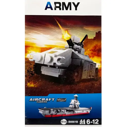 Детский конструктор Aircraft carrier Bambi M38-B0661-2 44 детали - фото 1