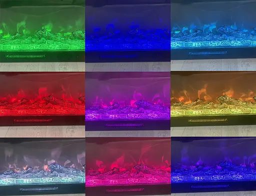 Електричний камін Novela 1500Вт Bluetooth звук потріскування дров White (10080111) - фото 8