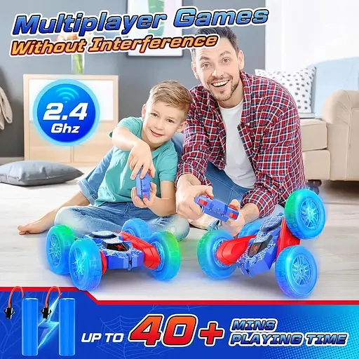 Машинка с дистанционным управлением NQD Spider - двухсторонняя, вращающаяся на 360° - фото 6