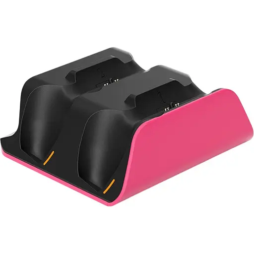 Зарядна станція Bibuks Dual Charging Dock для PS5 DualSense Pink (155739) - фото 1