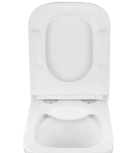 Унитаз подвесной безободковый Kroner Eifel WHI493436 RIMLESS с сиденьем Slim Duroplast / Soft-close / Quick relase (KE493436WHIR) (CV029611) - фото 5