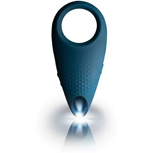 Эрекционное кольцо с вибрацией Rocks Off EmPower Blue - фото 2