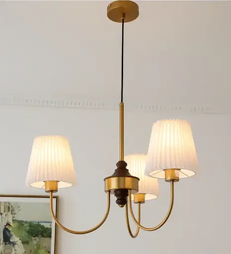 Світлодіодна люстра Симфонія 5023 (Золота) на 3 плафони