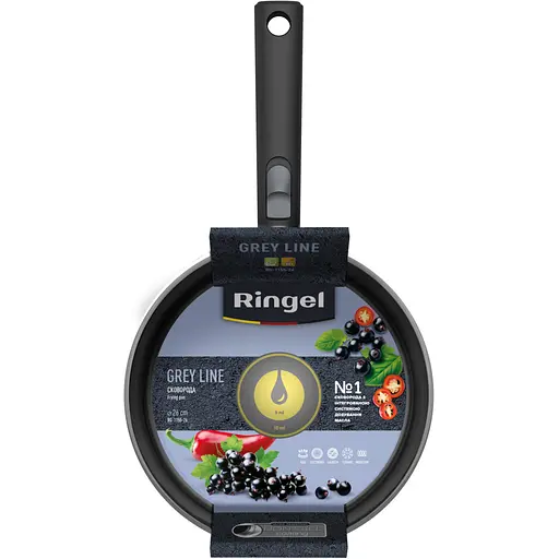 Сковорода Ringel Grey Line зі з`ємною ручкою 26 см (RG-1155-26) - фото 4