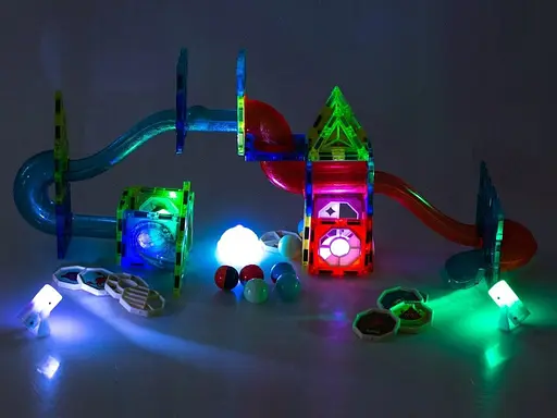 Конструктор магнітний DIY Magnetic Building Blocks на 93 деталі (СН1224) - фото 9