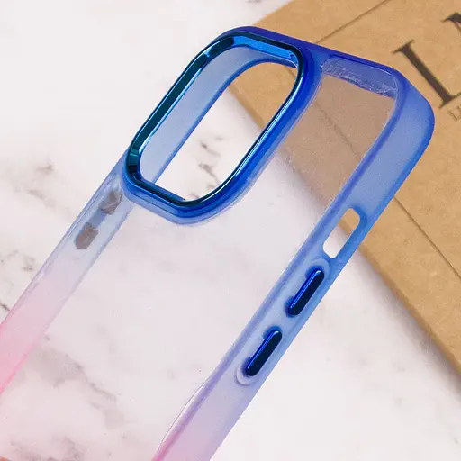 Чехол Epik TPU+PC Fresh sip series для Apple iPhone 13 Pro 6.1 Розовый/Синий - фото 4