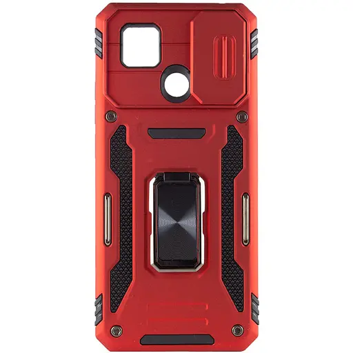 Чохол Epik Camshield Army Ring для Xiaomi Redmi 9C/10A ударостійкий Червоний/Red - фото 4