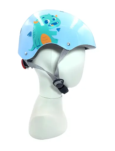 Комплект детский шлем и защита Yongkang GB24429-2009 S (5-9 л) голубой монстр (G0001962) - фото 2
